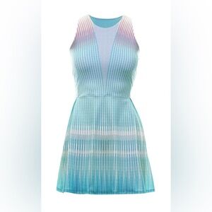 K-Swiss stamina athletic dress in aqua and purple